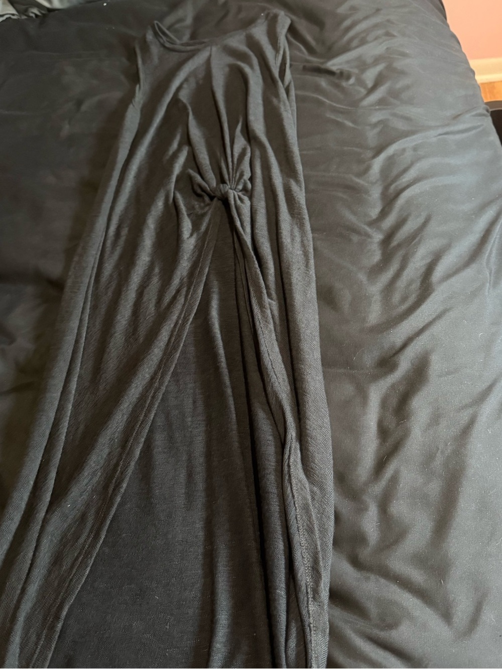 Black Twist-Front Maxi Dress - Women